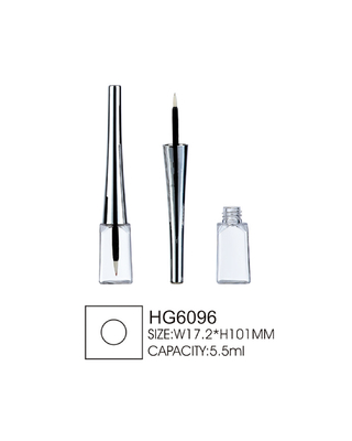 Recyclable Empty Eyeliner Tubes 5ml Square Liquid Eyeliner Packaging