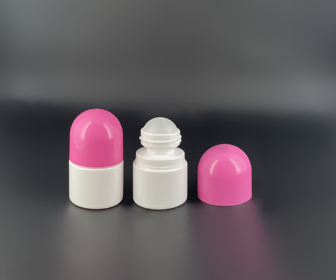 Round Mini Volume Empty PP Plastic Roll On Deodorant Containers 20ml Customized Color
