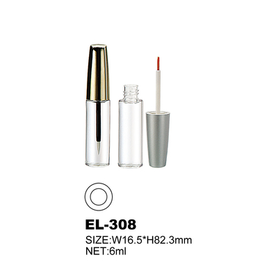 Cylinder Empty Eyeliner Bottle 6ml With Silk Screen Printing Logo