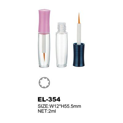 Cylinder Shape Empty Eyeliner Bottle With Screw Cap 2ml Capacity