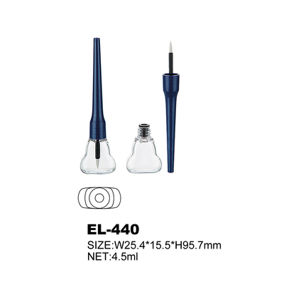 Round Empty Eyeliner Bottle For Professional Makeup Artists