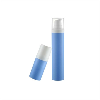 15ml 30ml 50ml  Round Single wall cosmetic airless pump bottle in recyclable material