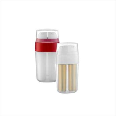 2 in 1 Double tube airless bottle15ml 20ml 30ml 40ml PP cosmetic bottle