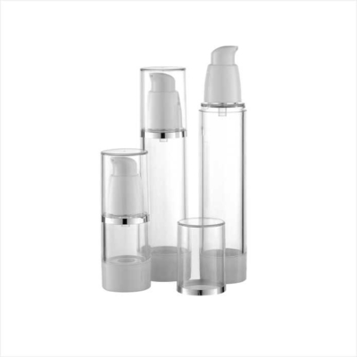 15ml 25ml 30ml 40ml 50ml 60ml Transparent Cosmetic Pump Bottle Airless Lotion bottle