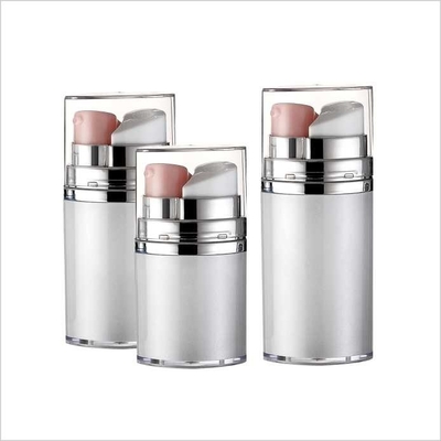 Chambers Airless Lotion Pump Bottles 10ml 20ml 30ml Double Tubes
