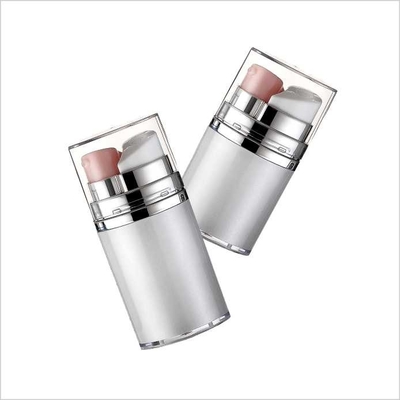 Chambers Airless Lotion Pump Bottles 10ml 20ml 30ml Double Tubes