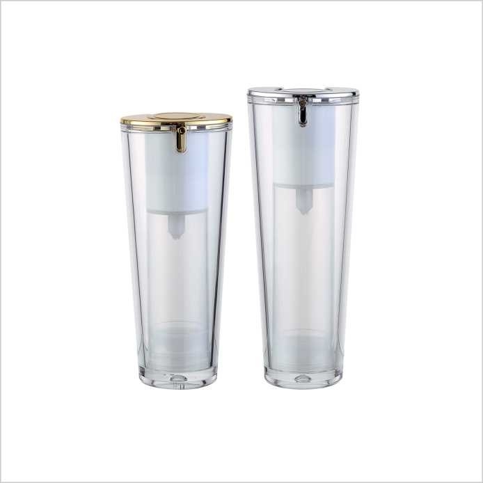 40ml Cone 30ml Airless Pump Bottle Cream PMMA Bottle Double Layer