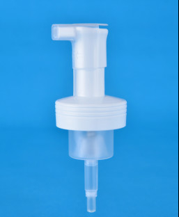 Plastic 43-400 Foaming Dispenser Pump With Clear Over Cap 0.8CC Output