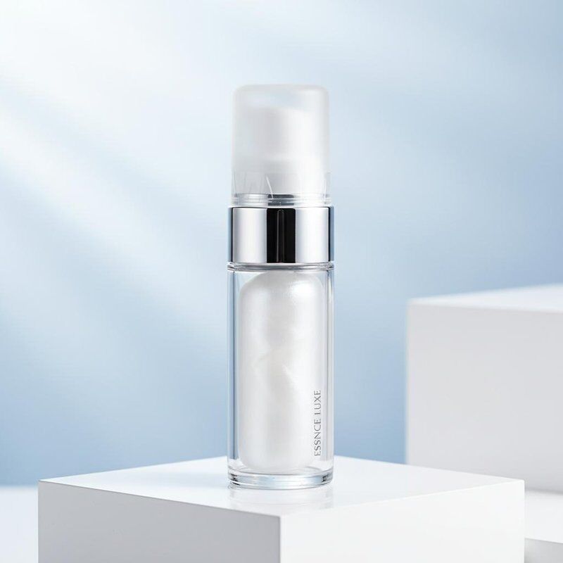 Crimp Sealing Vacuum Sealed Bottle with Lotion Cap for Cosmetic Airless Pump Packaging